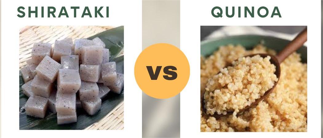 shirataki vs Quinoa shirataki vs Quinoa